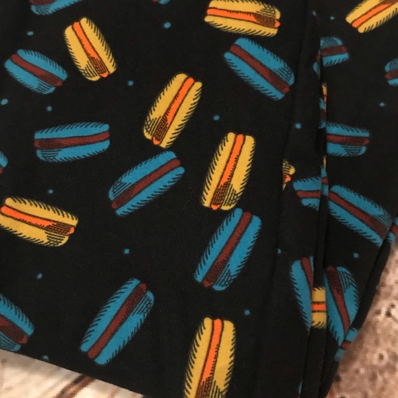 Lularoe TC Leggings Multicolor Print Macaroon - Picture 4 of 8